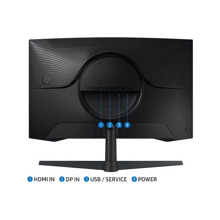 Samsung Odyssey G5 G55C VA HDR Curved Gaming Monitor 27" QHD 2560x1440 165Hz + Καλώδιο HDMI + DP