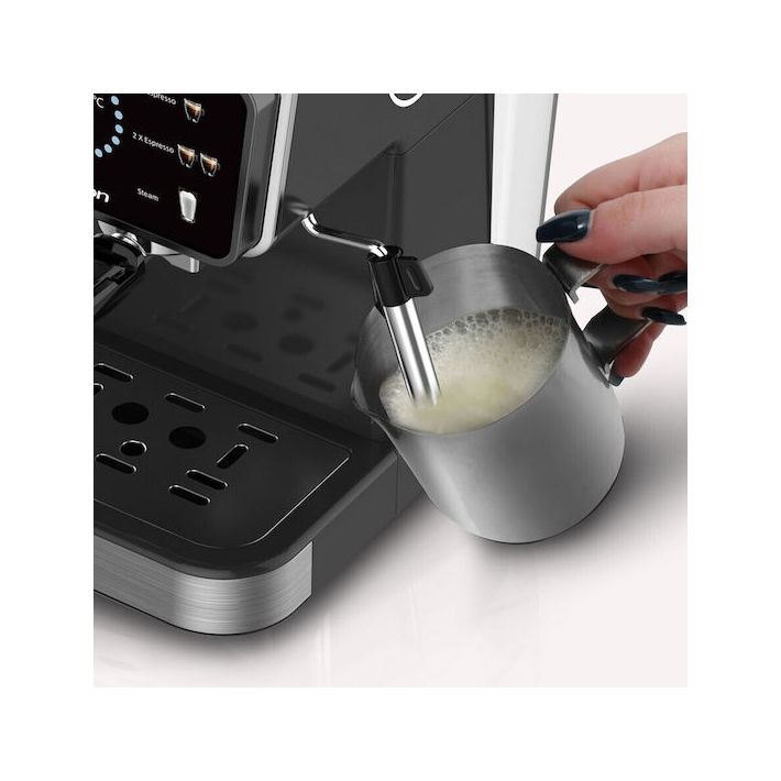 Rohnson Hot & Cold Μηχανή Espresso 1350W Πίεσης 20bar Μαύρη R-98015