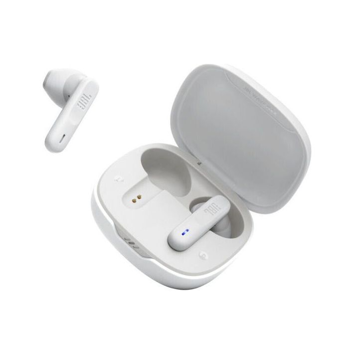 JBL Wave Flex Earbud Bluetooth Handsfree Ακουστικά με Αντοχή στον Ιδρώτα και Θήκη Φόρτισης Λευκά