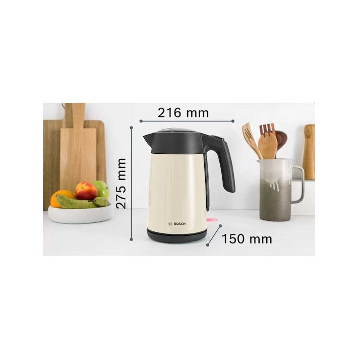 Bosch Βραστήρας 1.7lt 2400W Μπεζ TWK7L467