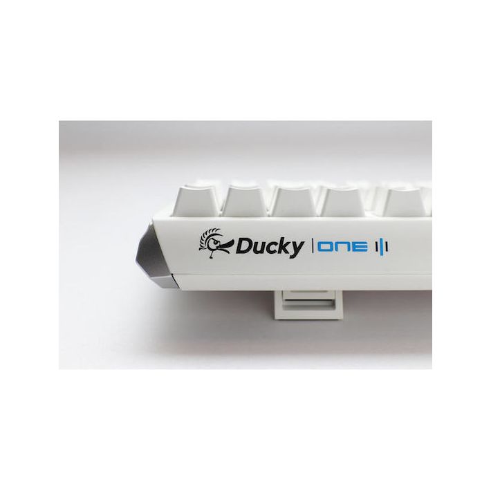 Ducky One 3 TKL Gaming Μηχανικό Πληκτρολόγιο Tenkeyless με Cherry MX Clear διακόπτες και RGB φωτισμό (Αγγλικό US) Pure White