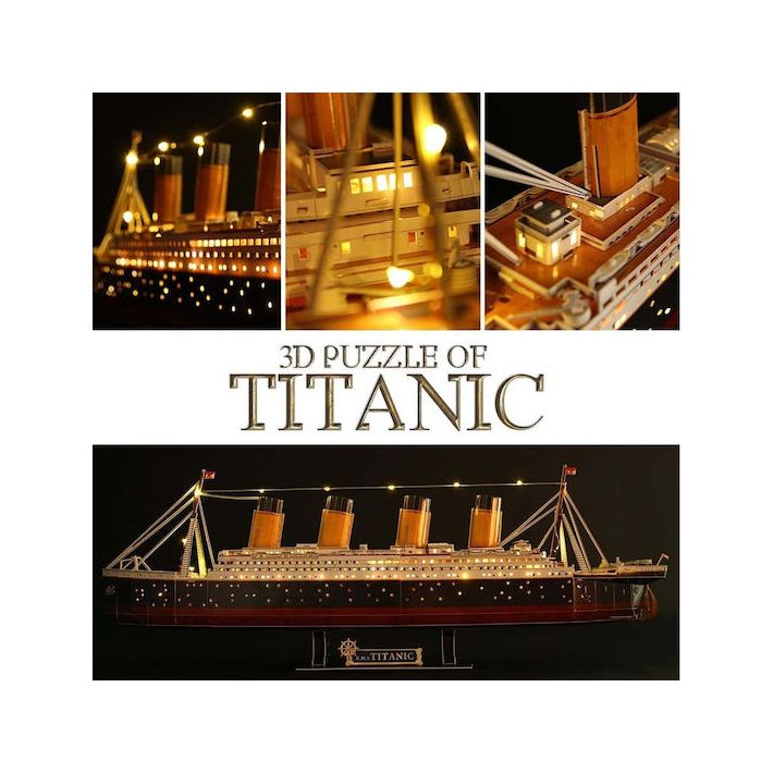 Puzzle Titanic with Led 3D 266 Κομμάτια L521H