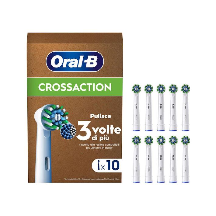 Oral-B Pro Cross Action Ανταλλακτικές Κεφαλές για Ηλεκτρική Οδοντόβουρτσα 10τμχ