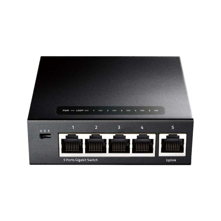 Cudy GS105 Unmanaged L2 Switch με 5 Θύρες Gigabit (1Gbps) Ethernet