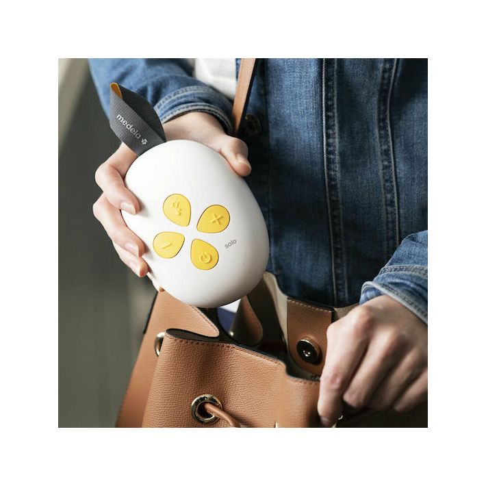 Medela Solo Ηλεκτρικό Μονό Θήλαστρο Μπαταρίας και Ρεύματος Κίτρινο 150ml