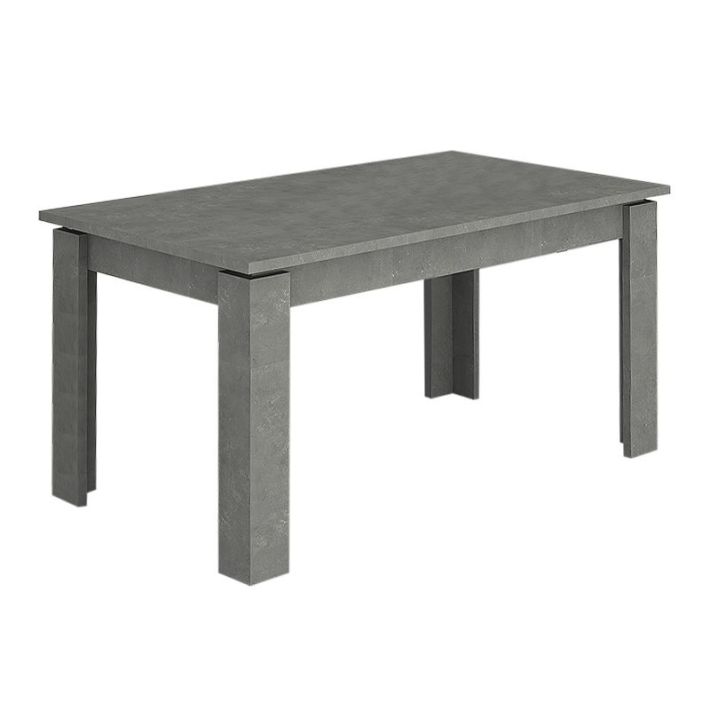Τραπέζι Denzel Megapap χρώμα γκρι σκυροδέματος 120x80x76εκ.