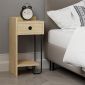 Κομοδίνο Sirius Megapap αριστερό χρώμα sapphire oak 32x30x61εκ.