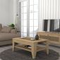 Τραπεζάκι σαλονιού Madura Megapap χρώμα sapphire oak 90x60x40εκ.