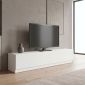 Έπιπλο τηλεόρασης Ahenk Megapap χρώμα λευκό 160x31,3x32,9εκ.