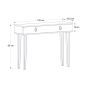 Κονσόλα Helsinki Megapap χρώμα καρυδί 120x35,5x90εκ.