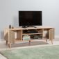 Έπιπλο τηλεόρασης Soho Megapap χρώμα sonoma 140x40x50 εκ.