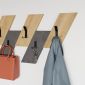 Κρεμάστρα τοίχου Livy Megapap χρώμα sapphire oak - γκρι ρετρό 75,2x1,8x45,3εκ.