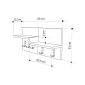 Κρεμάστρα τοίχου Harmon Megapap χρώμα sapphire oak - λευκό 65x15x31εκ.