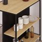 Τραπέζι μπαρ Detroit Megapap χρώμα sapphire oak - silky black 100x60x95εκ.