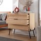 Συρταριέρα Naive Megapap χρώμα sapphire oak 93,1x40x83,1εκ.