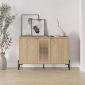 Μπουφές Naive Megapap χρώμα sapphire oak 126x40x80εκ.