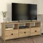 Έπιπλο τηλεόρασης Mahen Megapap χρώμα sapphire oak 140x35x49,8εκ.