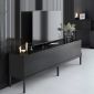 Έπιπλο τηλεόρασης Lord Megapap χρώμα μαύρο 180x30x47εκ.