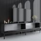 Έπιπλο τηλεόρασης Lord Megapap χρώμα μαύρο 180x30x47εκ.