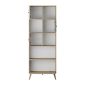Βιβλιοθήκη Terra Megapap χρώμα florida oak 67x30x181εκ.