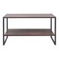 Τραπεζάκι σαλονιού Giza Megapap χρώμα rustic καρυδί 90,2x50,3x50,4εκ.