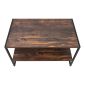 Τραπεζάκι σαλονιού Giza Megapap χρώμα rustic καρυδί 90,2x50,3x50,4εκ.