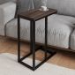 Τραπεζάκι βοηθητικό Agiro Megapap χρώμα rustic καρυδί 45,7x25,5x62,9εκ.