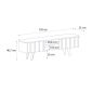 Έπιπλο τηλεόρασης Gemma Megapap χρώμα sepet oak 150x35x46,7εκ.