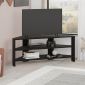 Έπιπλο τηλεόρασης γωνιακό Thales Megapap χρώμα black wood 110x36x45εκ.