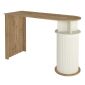 Τραπέζι μπαρ Bohema Megapap χρώμα sepet oak - ivory 150x51,6x101,8εκ.