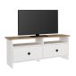 Έπιπλο τηλεόρασης Gradias Megapap χρώμα λευκό - sapphire oak 120x29,6x46,8εκ.