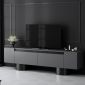 Έπιπλο τηλεόρασης Haven Megapap χρώμα ανθρακί 180x30x50εκ.