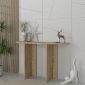Κονσόλα Cortado Megapap χρώμα sapphire oak 120x35x75εκ.