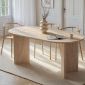 Τραπέζι Sablin Megapap χρώμα travertine 180x89,5x75εκ.