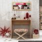 Κονσόλα με καθρέπτη Cosenza Megapap χρώμα oak 80x30x82εκ.
