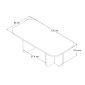 Τραπεζάκι σαλονιού Becaj Megapap χρώμα atlantic pine 120x60x41,4εκ.