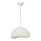 Φωτιστικό οροφής Luna Megapap E27 fiberglass μονόφωτο χρώμα λευκό 30x21x120εκ.