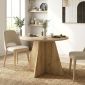 Τραπέζι Tailor Megapap χρώμα sapphire oak Ø100x75,7εκ.