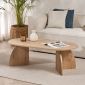 Τραπεζάκι σαλονιού Melina Megapap χρώμα sapphire oak 120x60x40εκ.