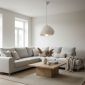 Φωτιστικό οροφής Lora Megapap E27 fiberglass μονόφωτο χρώμα λευκό 32x28x120εκ.