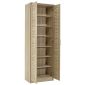 Ξύλινη Παπουτσοθήκη Sante με 7 Ράφια Sonoma Μ60xΠ37xΥ183cm 123-000005