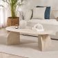 Τραπεζάκι σαλονιού Melina Megapap χρώμα travertine 120x60x40εκ.