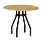 Τραπέζι Roma Megapap χρώμα pine oak Ø80x75εκ.