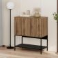 Μπουφές Amira Megapap χρώμα καρυδί Ud - black wood 80x40x90εκ.