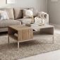 Τραπεζάκι σαλονιού Cailin Megapap χρώμα sandstone - sepet oak 90x56x40,6εκ.
