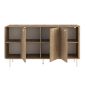 Μπουφές Colia Megapap χρώμα sepet oak 150x44x80εκ.