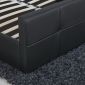 Κρεβάτι Artelibre Anemone Μαύρο pu με Αποθηκευτικό Χώρο 217.5x170.5x100cm(στρώμα 160x200cm)