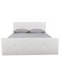Κρεβάτι Artelibre Anemone Λευκό pu με Αποθηκευτικό Χώρο 217.5x170.5x100cm (Στρώμα 160x200cm)