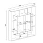 Βιβλιοθήκη Artelibre Nisiros Cordoba Μοριοσανίδα/μελαμίνη 136x22x136cm