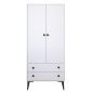 Ντουλάπα Δίφυλλη Artelibre Amari Λευκό Μοριοσανίδα 82x48x180cm